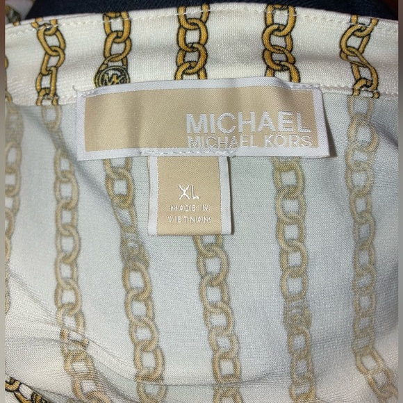 Michael Michael Kors Gold Chain Blouse 
| V-Neck |Size XL |Women’s - Picture 6 of 16